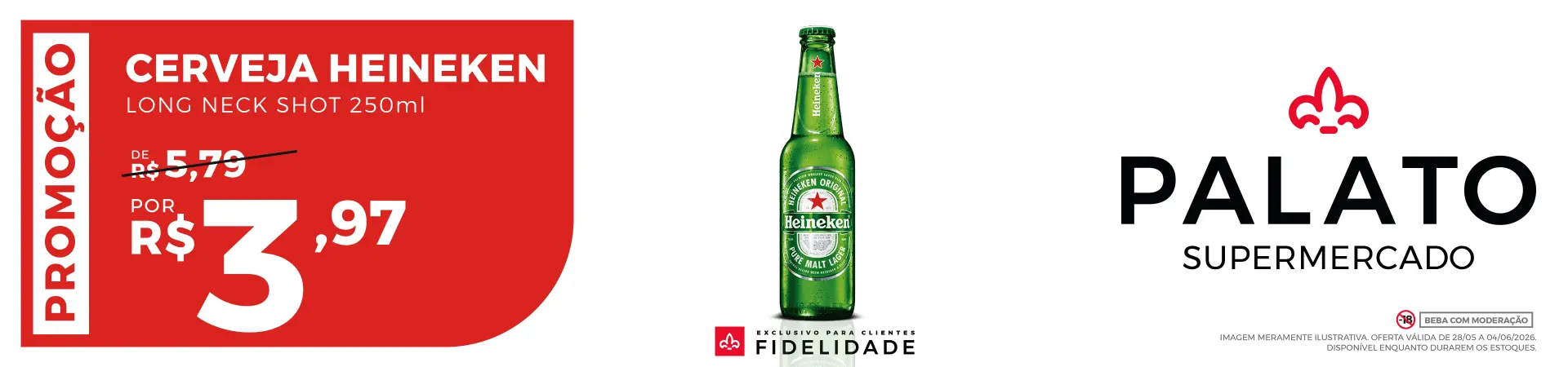 Cerveja Heineken 250ml Ln Shot