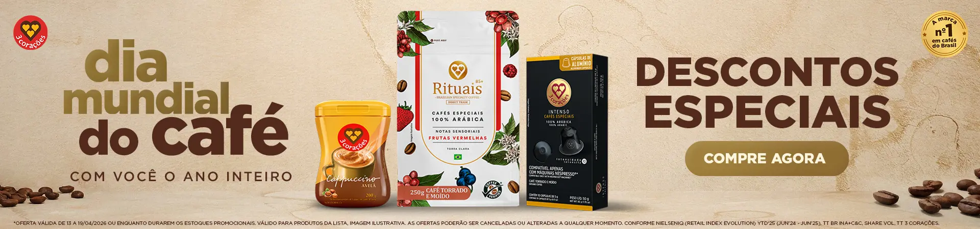 3 Corações - 13 a 19