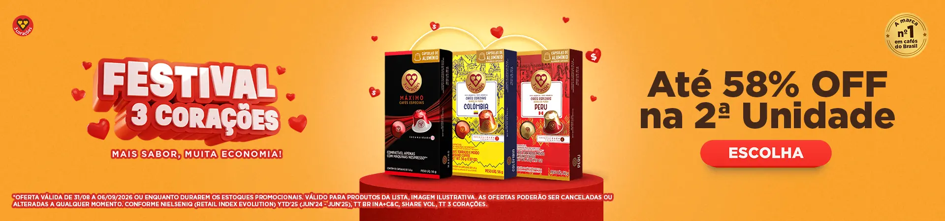 3 Corações - 31/08 a 06/09