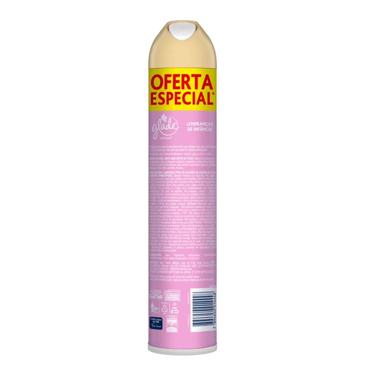 Odorizador de Ambiente Aerossol Lembranças de Infância Glade Frasco 360ml Spray