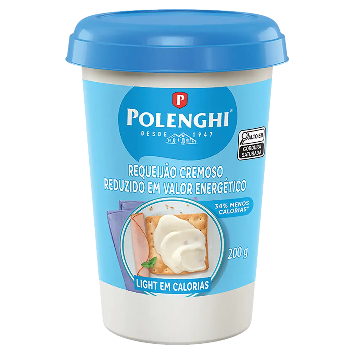 Requeijão Cremoso Light Polenghi Copo 200g