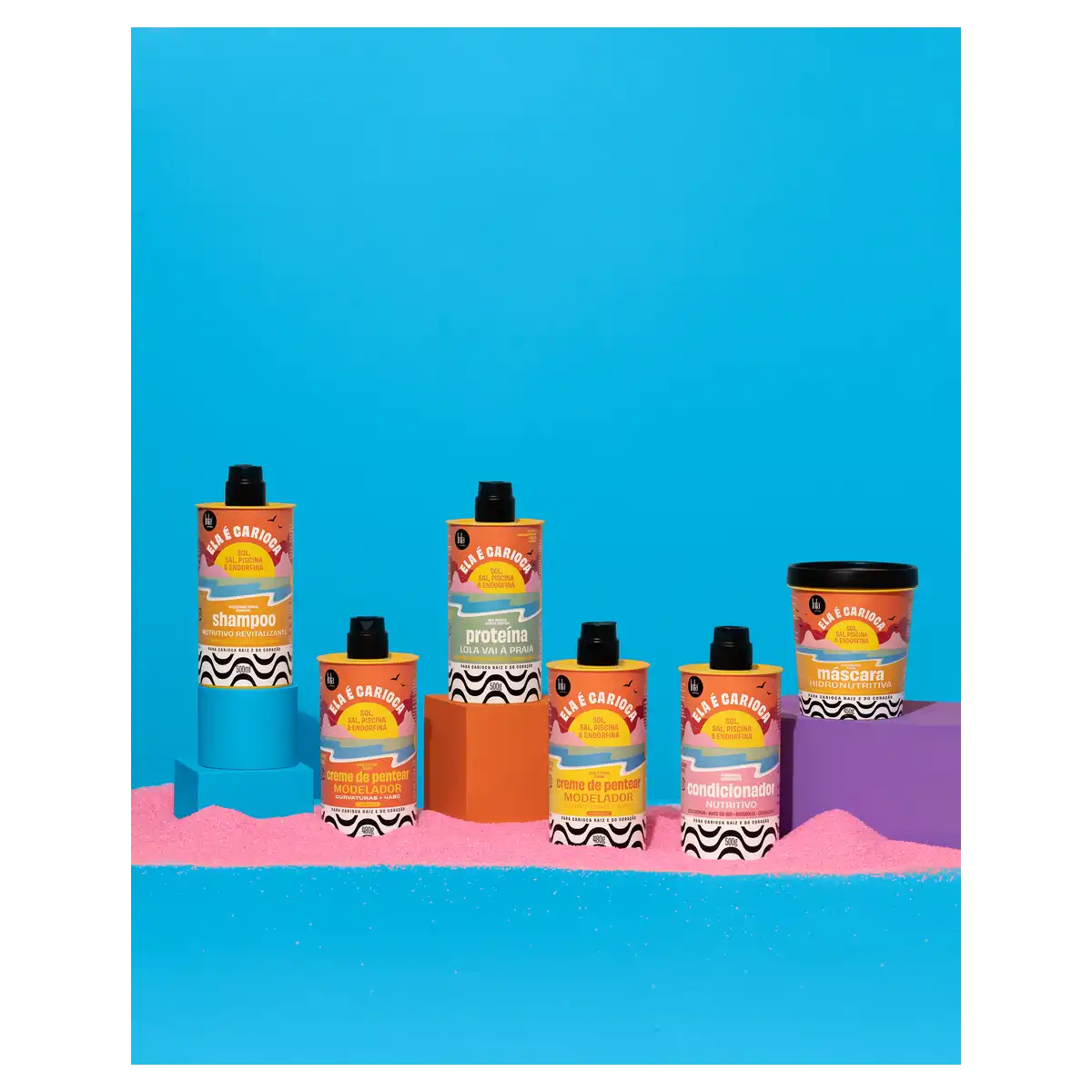 Proteína 3 em 1 Lola from Rio Ela é Carioca Lola Vai à Praia Frasco 500ml