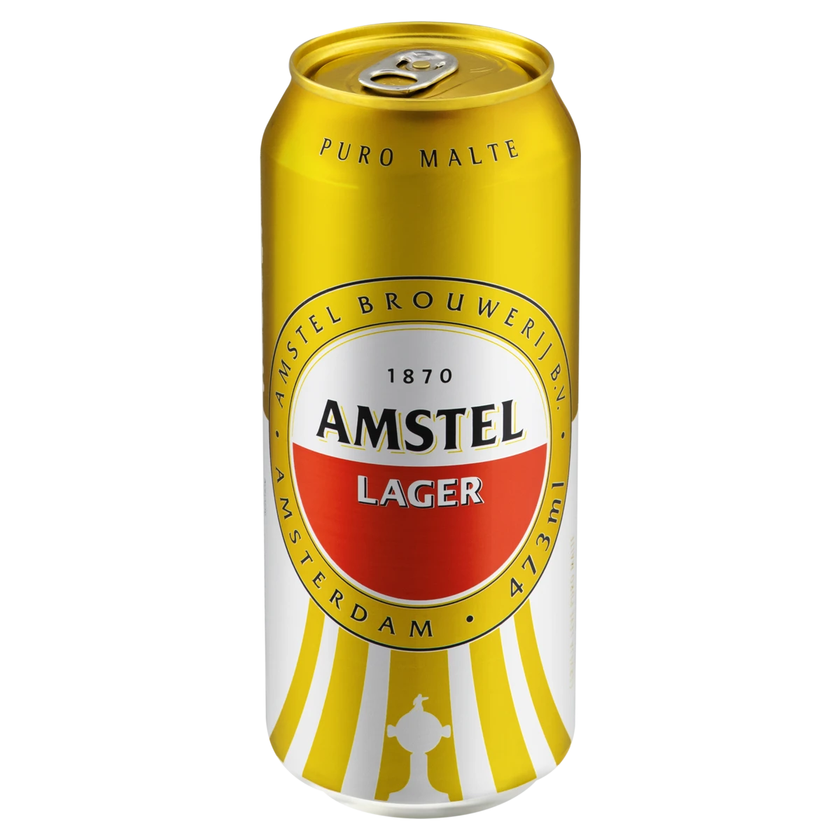 Cerveja Lager Puro Malte Amstel Lata 473ml