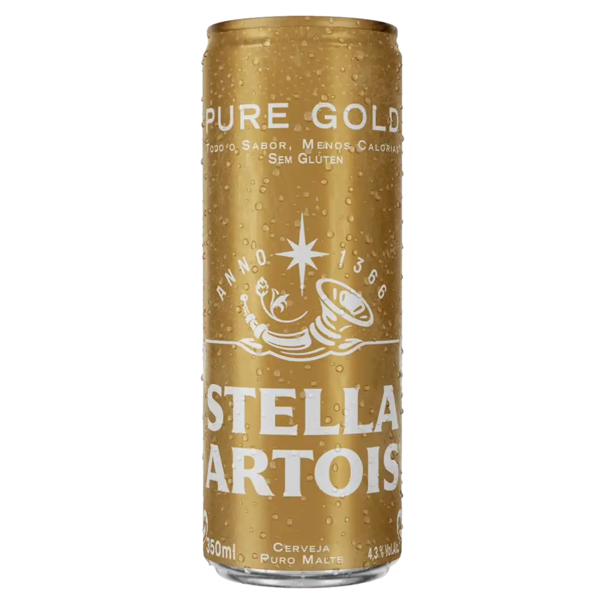 Cerveja Puro Malte Pure Gold Stella Artois Lata 350ml