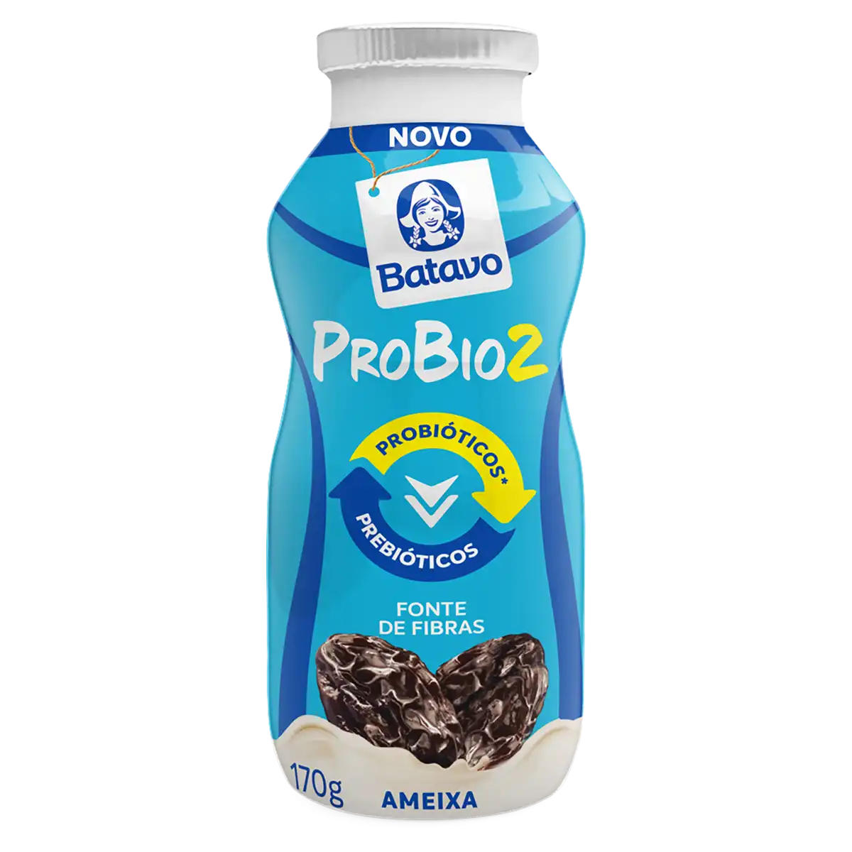 Iogurte Parcialmente Desnatado Ameixa Batavo Probio2 Frasco 170g
