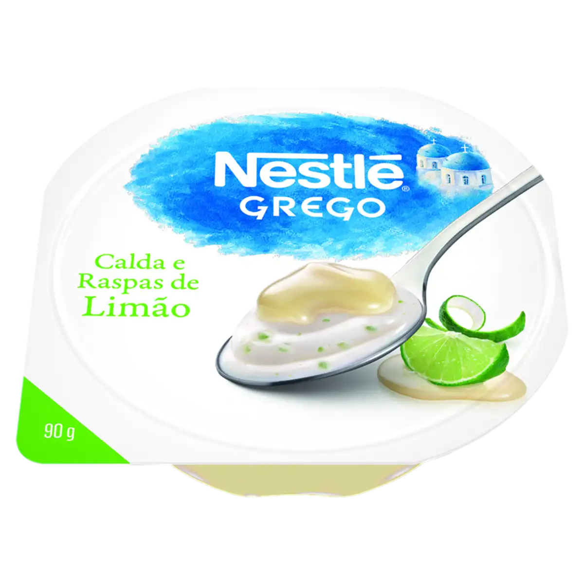 Iogurte Integral Grego Torta de Limão Calda Limão Nestlé Pote 90g