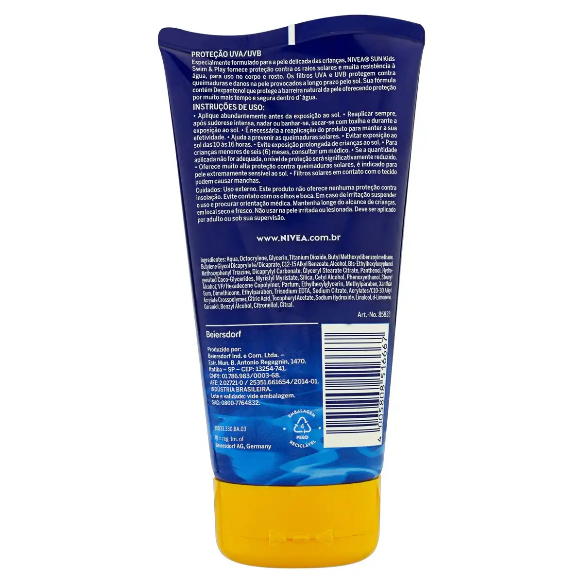 Bloq Solar Fps60 Nivea Kids 150ml