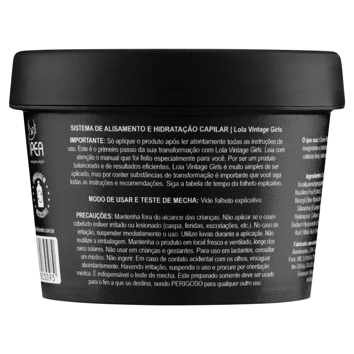 Creme Alisante Lola from Rio Vintage Girls Pote 100g