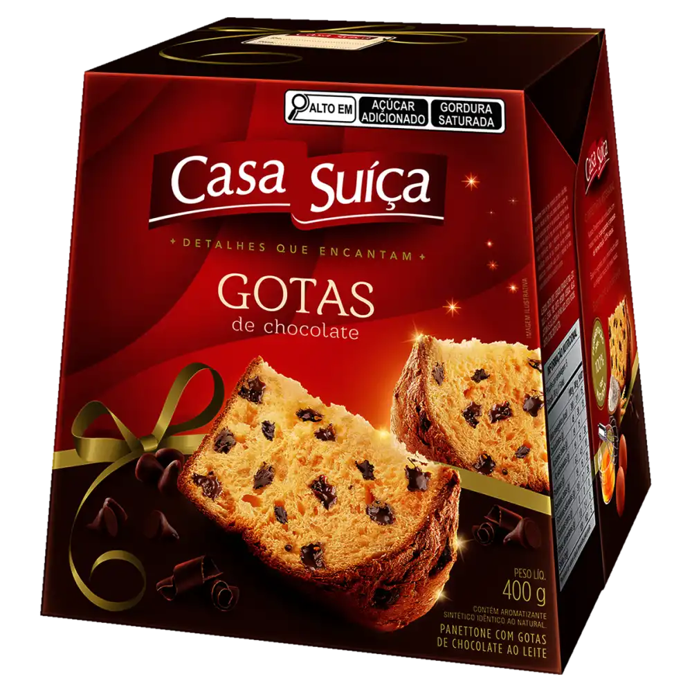 Panetone Casa Suica 400g Gotas