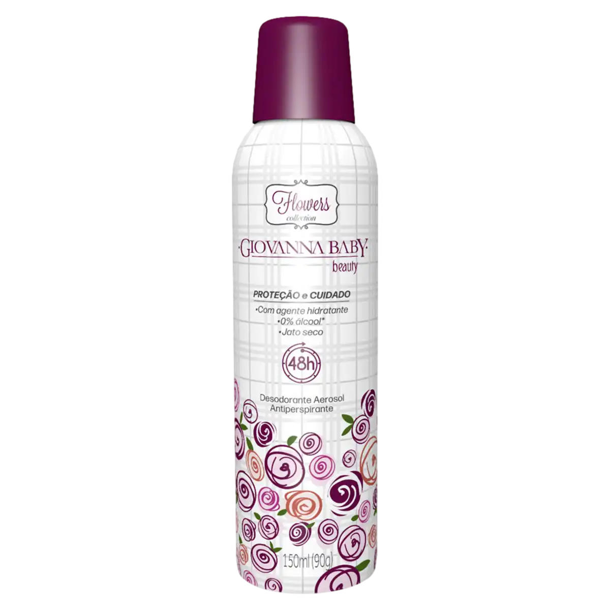 Desodorante Aerossol Giovanna Baby Beauty Flowers Collection 150ml Spray