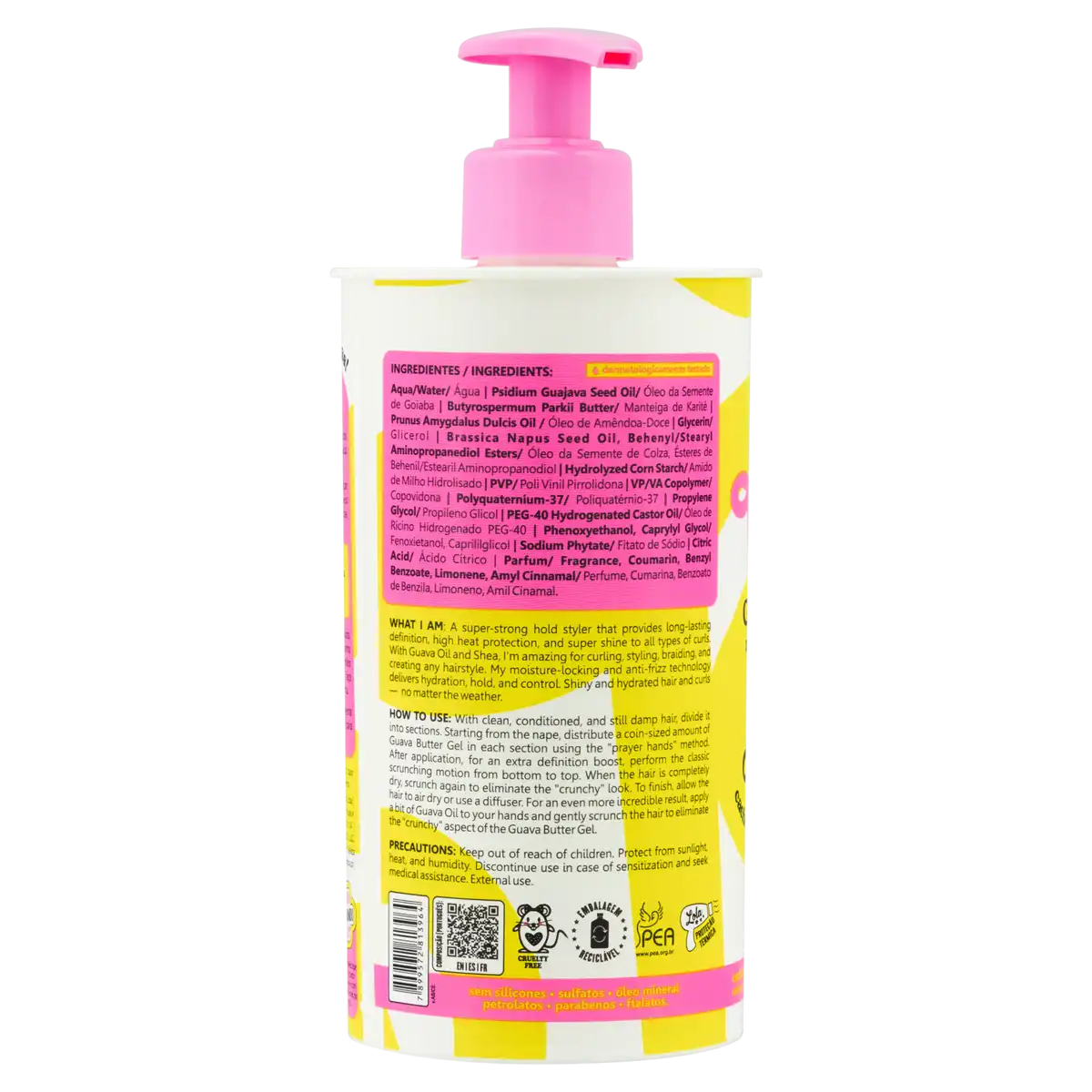 Gel Modelador Alta Lola from Rio Plot Twist Guava Frasco 480g Pump
