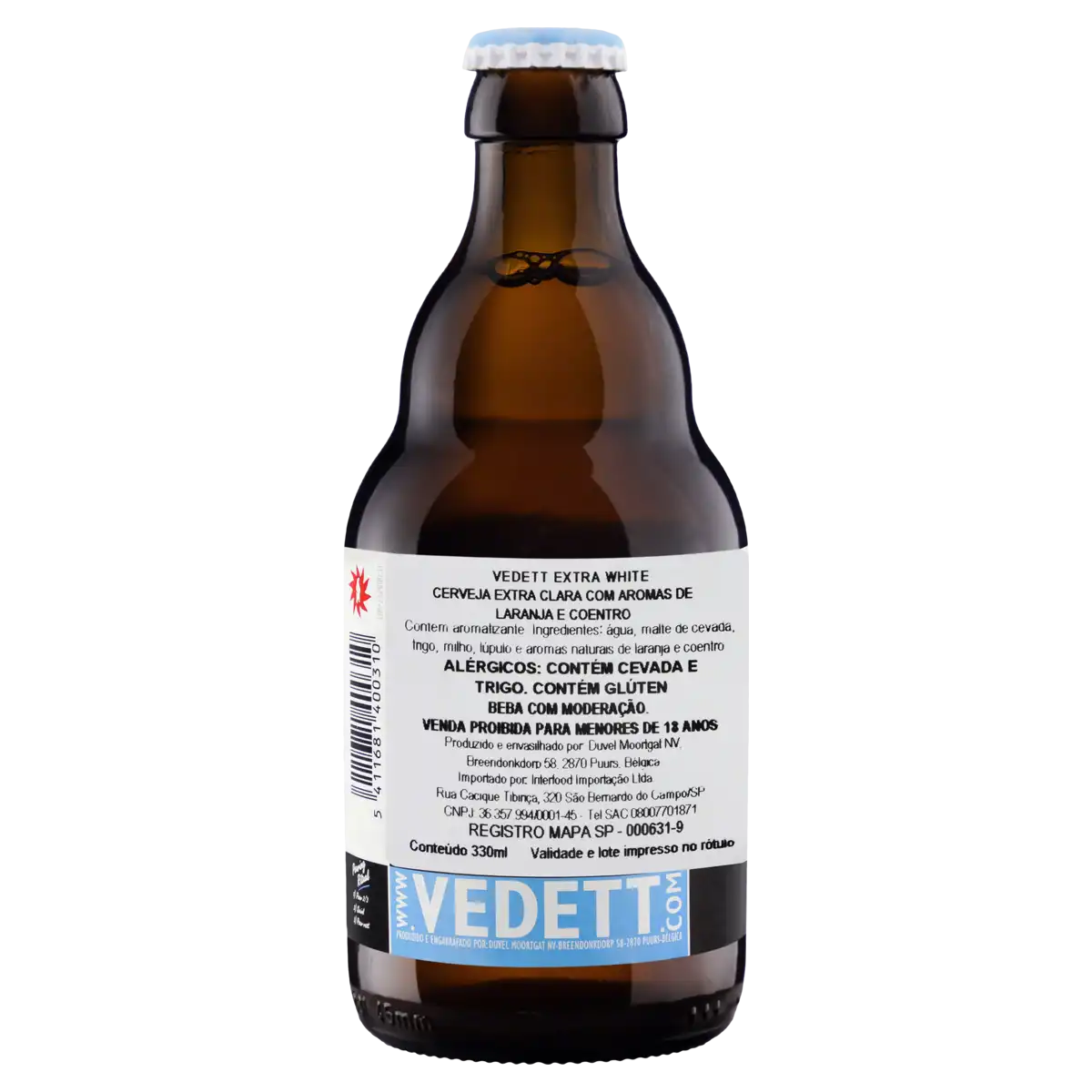 Cerveja Belgian Witbier Vedett Garrafa 330ml