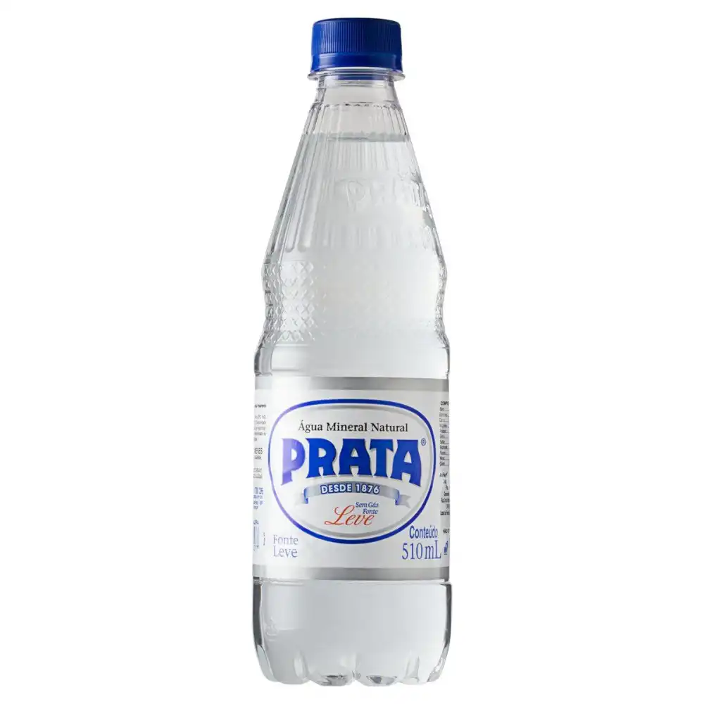 Agua Mineral Prata s Gas 510ml