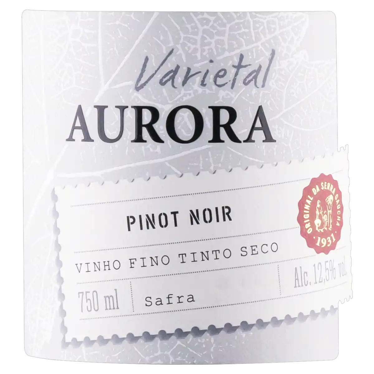 Vinho Brasileiro Tinto Seco Aurora Varietal Pinot Noir Serra Gaúcha Garrafa 750ml