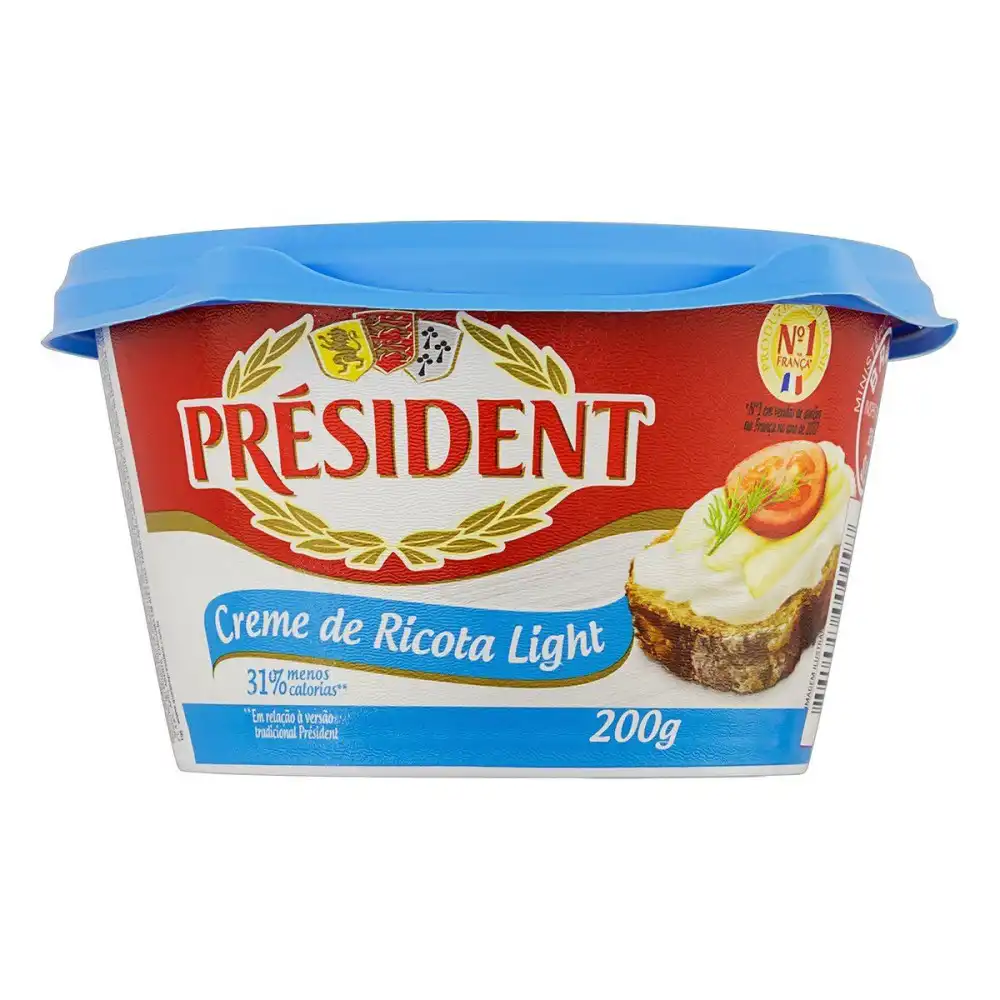 Creme Ricota President 200g Light
