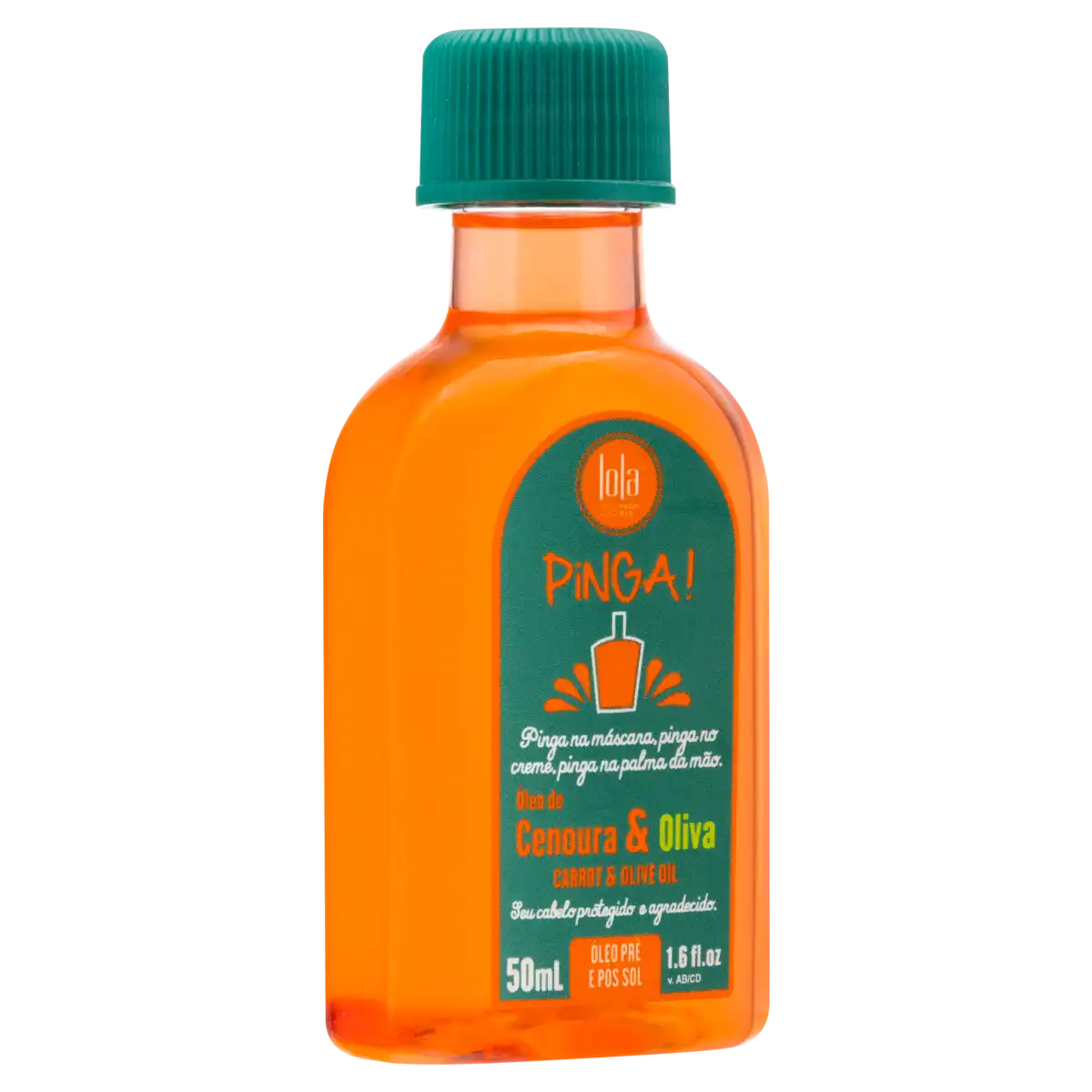 Óleo Cenoura e Oliva Pré e Pós Sol Toque Seco Lola from Rio Pinga! Frasco 50ml