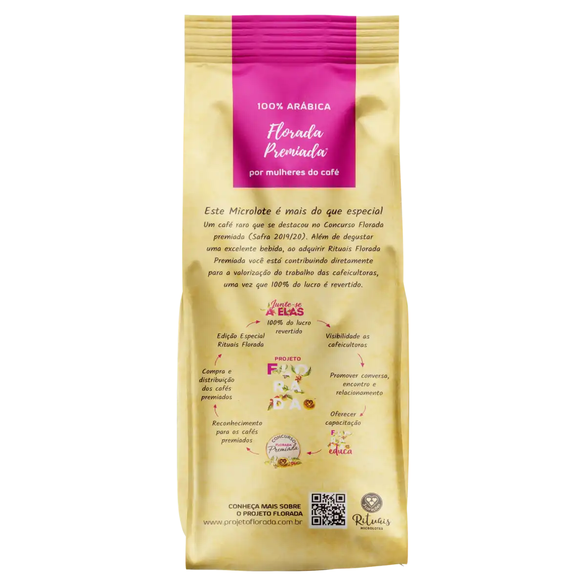 Café Torrado e Moído 100% Arábica 3 Corações Rituais Pacote 250g Edição Especial Microlote Florada Premiada