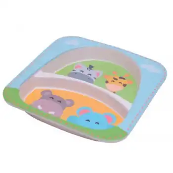 Prato Infantil Mimo P Refeicao Safari