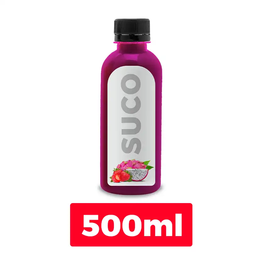 Suco De Morango e Pitaya 500ml