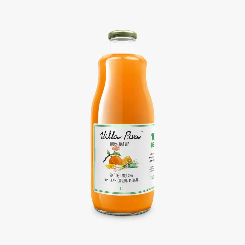 Suco Villa Piva de tangerina com capim-cidreira 1l