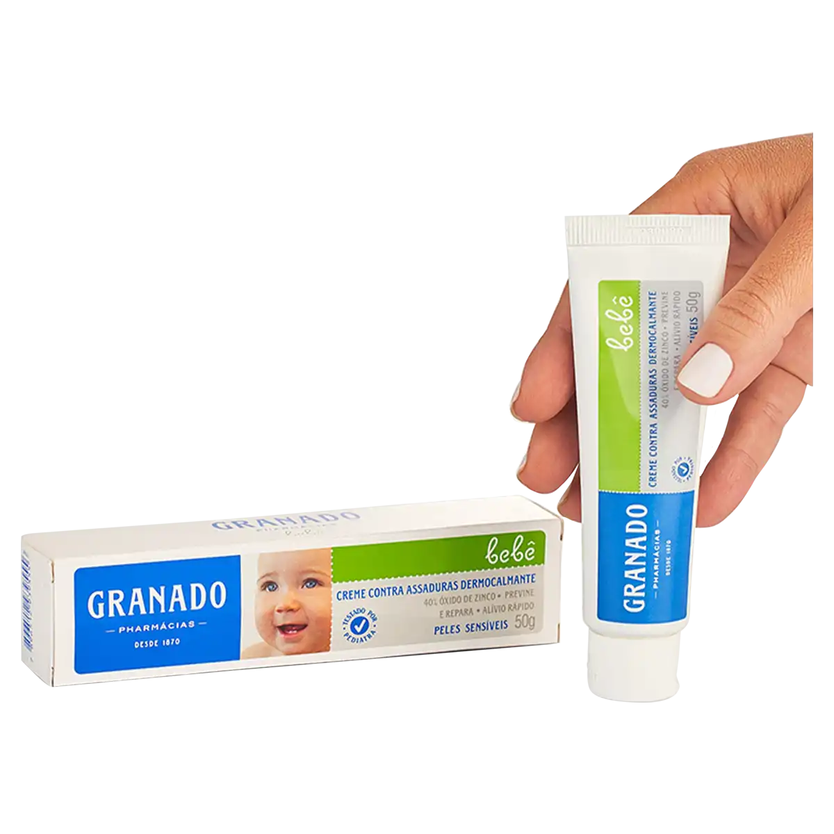 Creme Preventivo de Assaduras Dermocalmante Granado Bebê Caixa 50g
