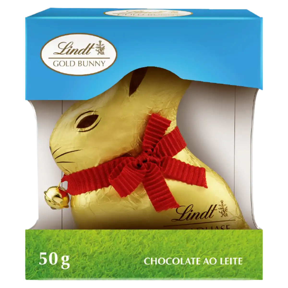 Coelho de Chocolate ao Leite Lindt Gold Bunny Caixa 50g