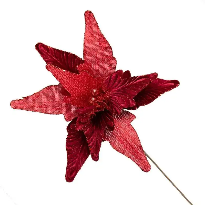 Poinsetia Vermelho Unidade 33cm