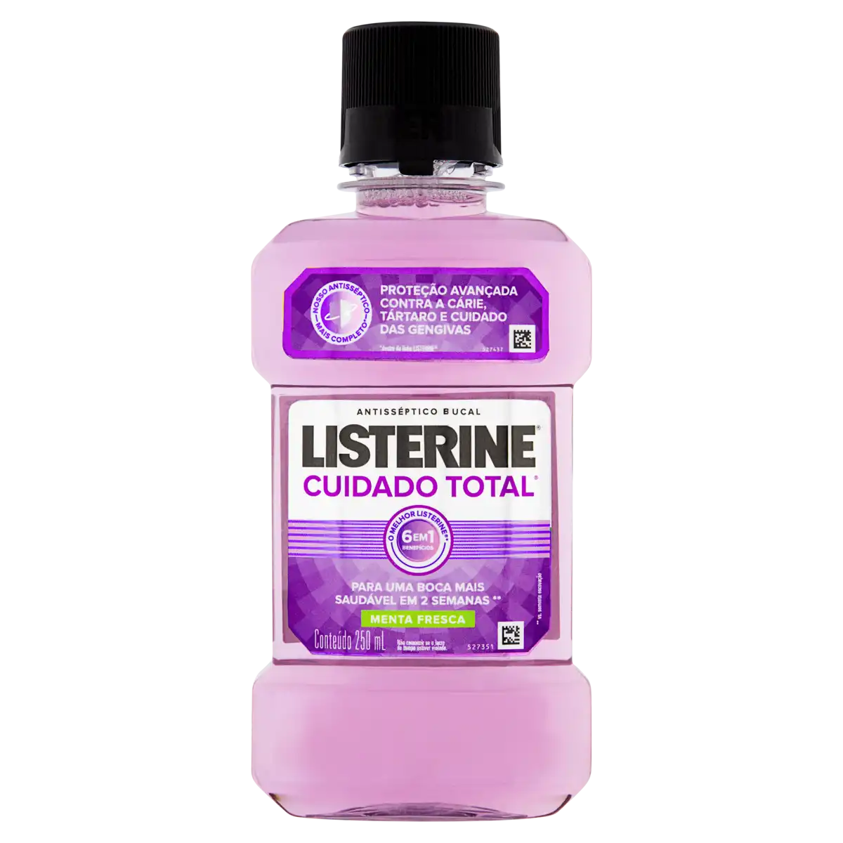 Enxaguante Bucal Menta Fresca Listerine Cuidado Total Frasco 250ml