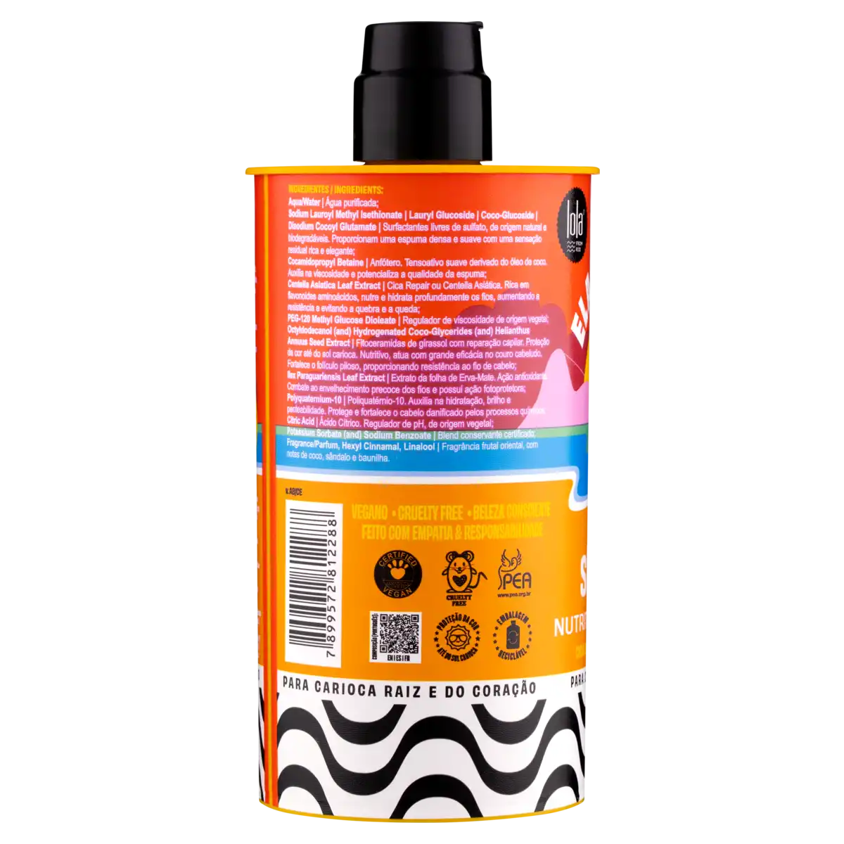 Shampoo Nutritivo Lola from Rio Ela é Carioca Frasco 500ml
