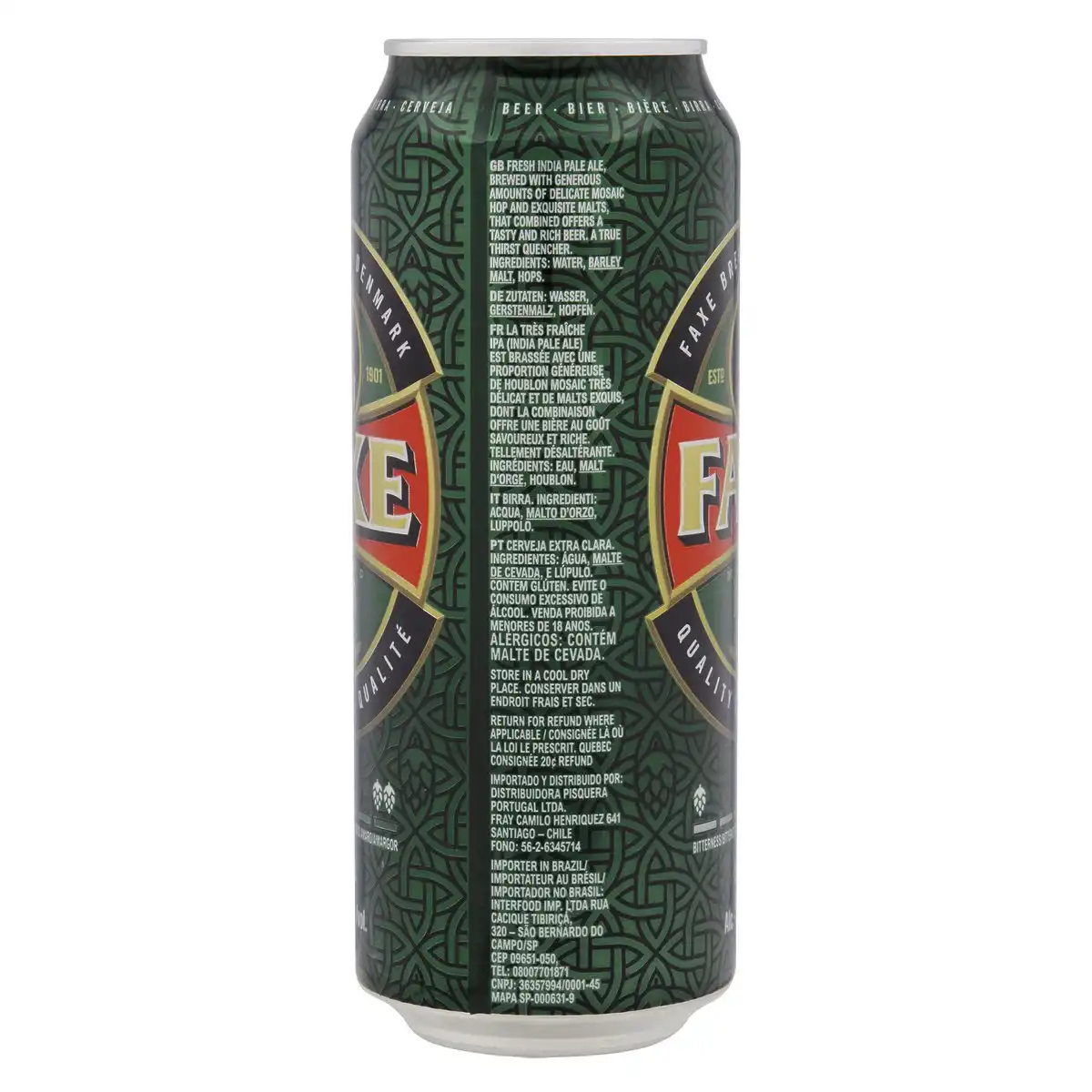 Cerveja Faxe 500ml Ipa