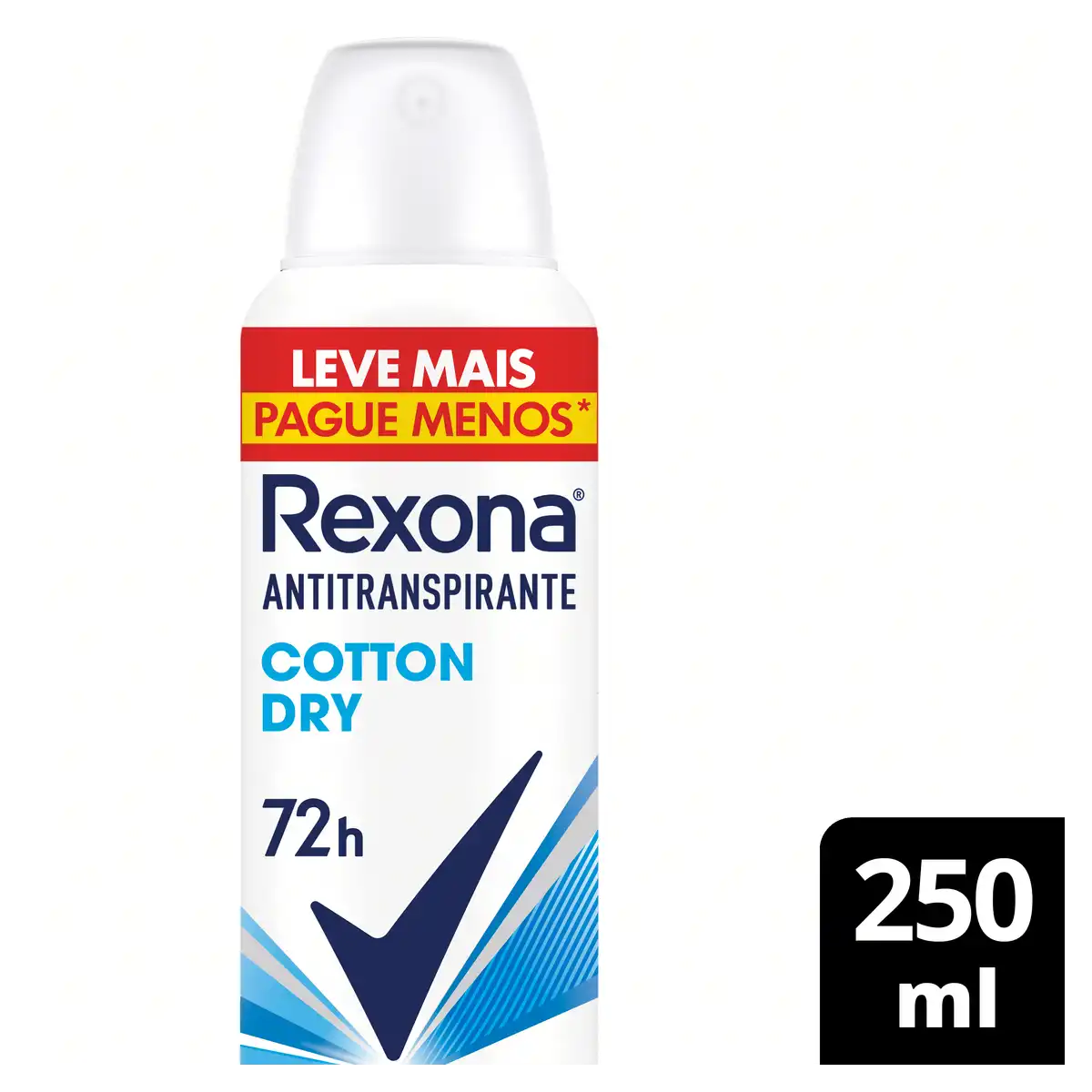 Antitranspirante Aerossol Cotton Dry Rexona 250ml Spray Leve Mais Pague Menos