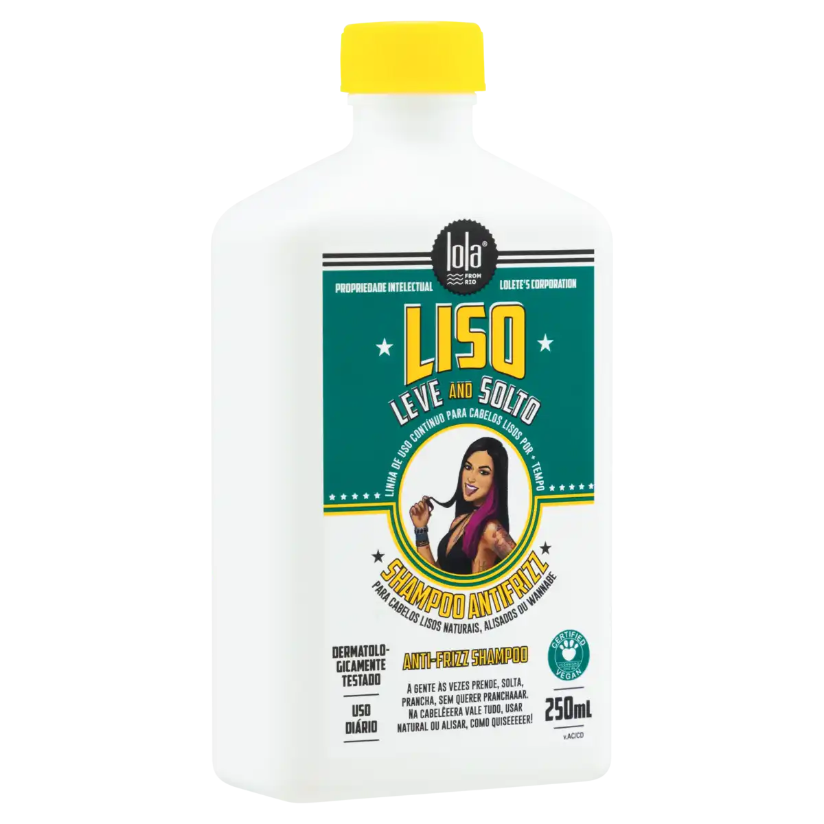Shampoo Antifrizz Lola from Rio Liso, Leve and Solto Frasco 250ml