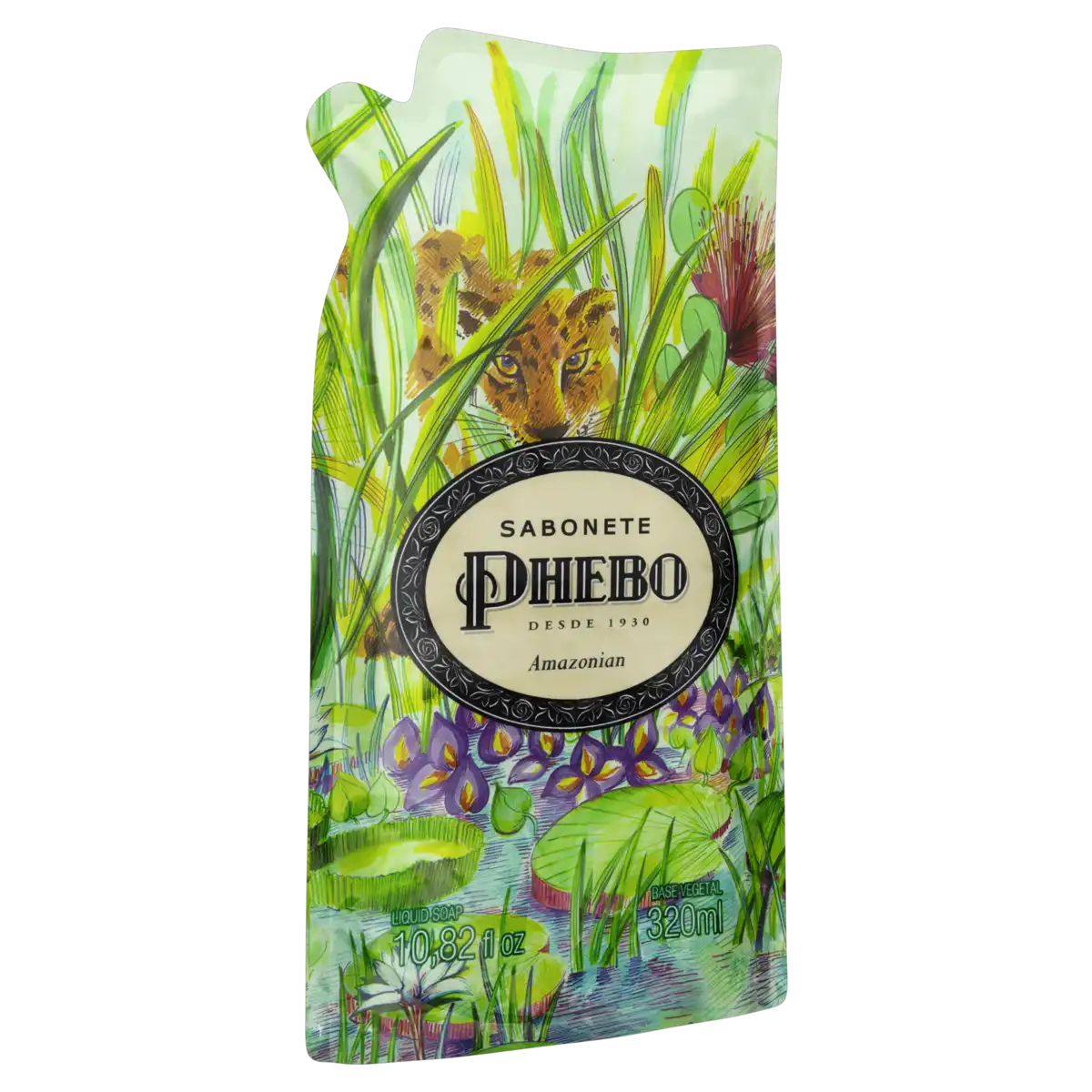 Sabonete Líquido Amazonian Phebo Sachê 320ml Refil