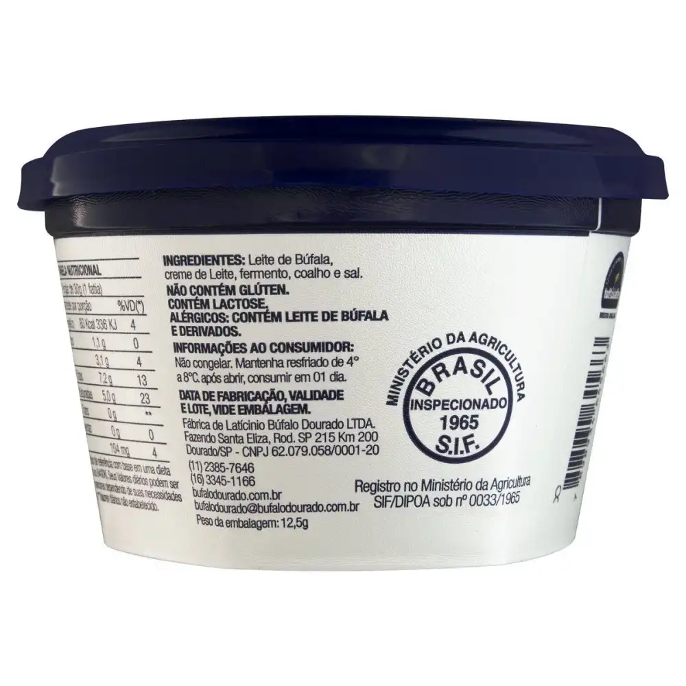 Burrata Bufalo Dourado Bufala Tradicional 120g