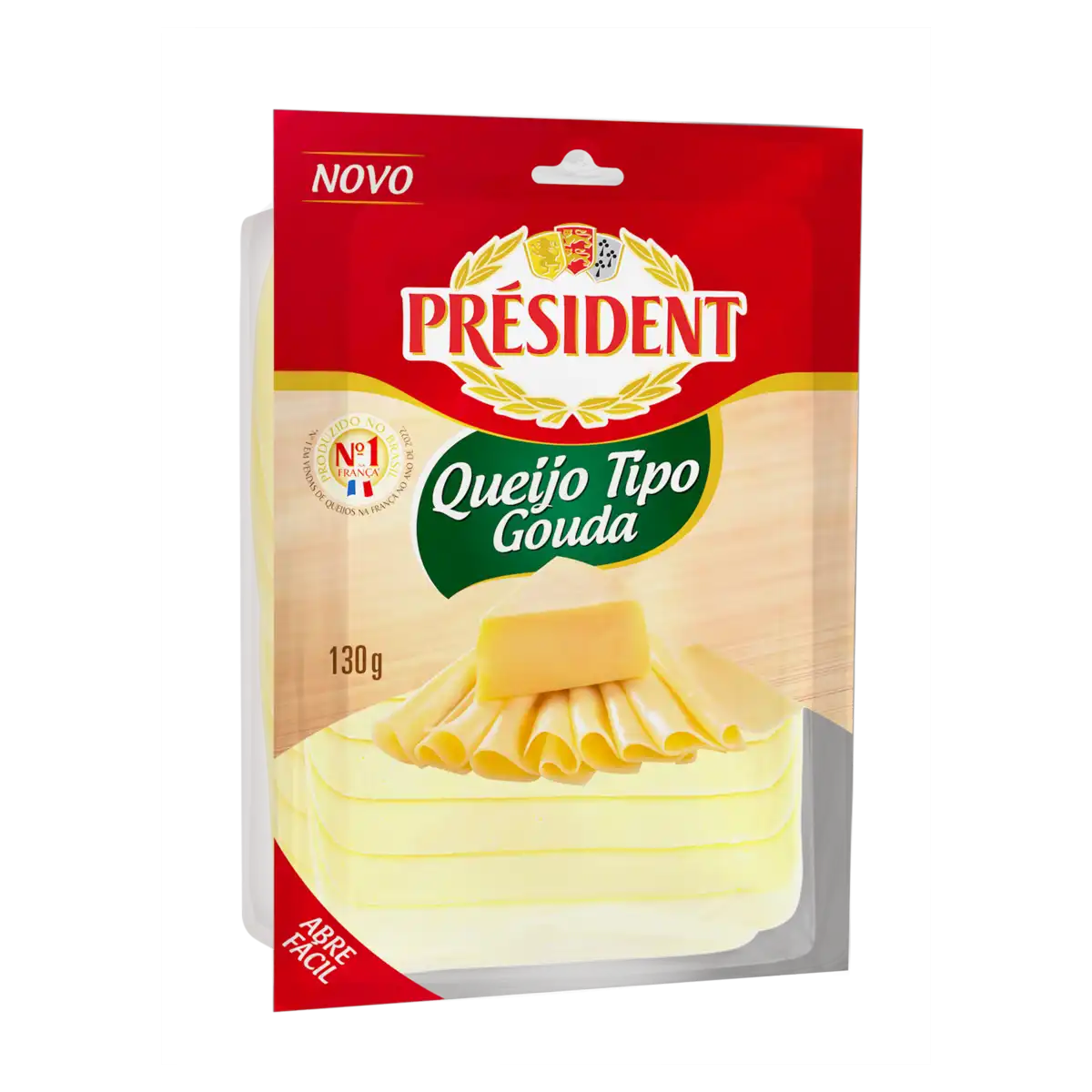 Queijo Gouda Fatiado Président 130g