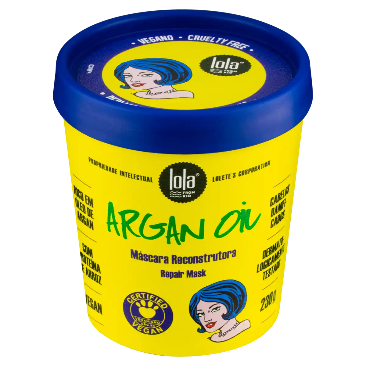 Máscara Reconstrutora Lola from Rio Argan Oil Pote 230g