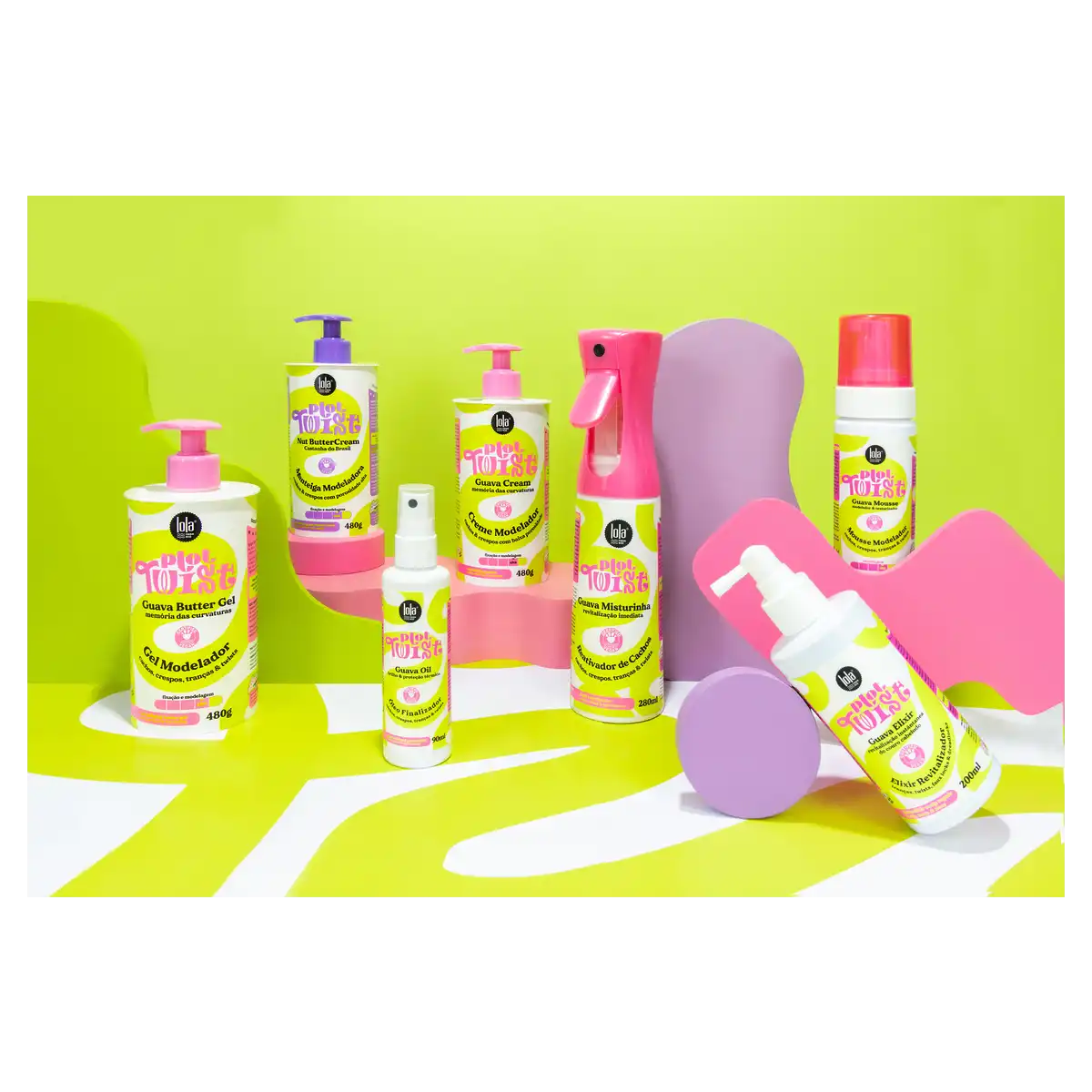 Modelador Creme Alta Lola from Rio Plot Twist Guava Frasco 480g Pump