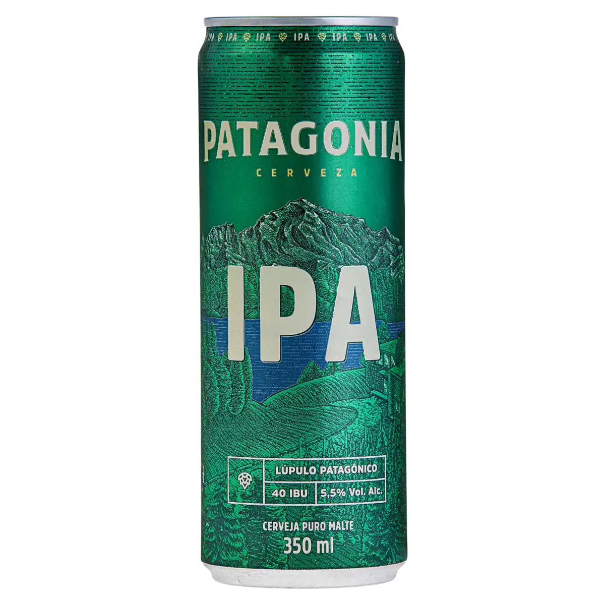 Cerveja IPA Puro Malte Patagonia Lata 350ml