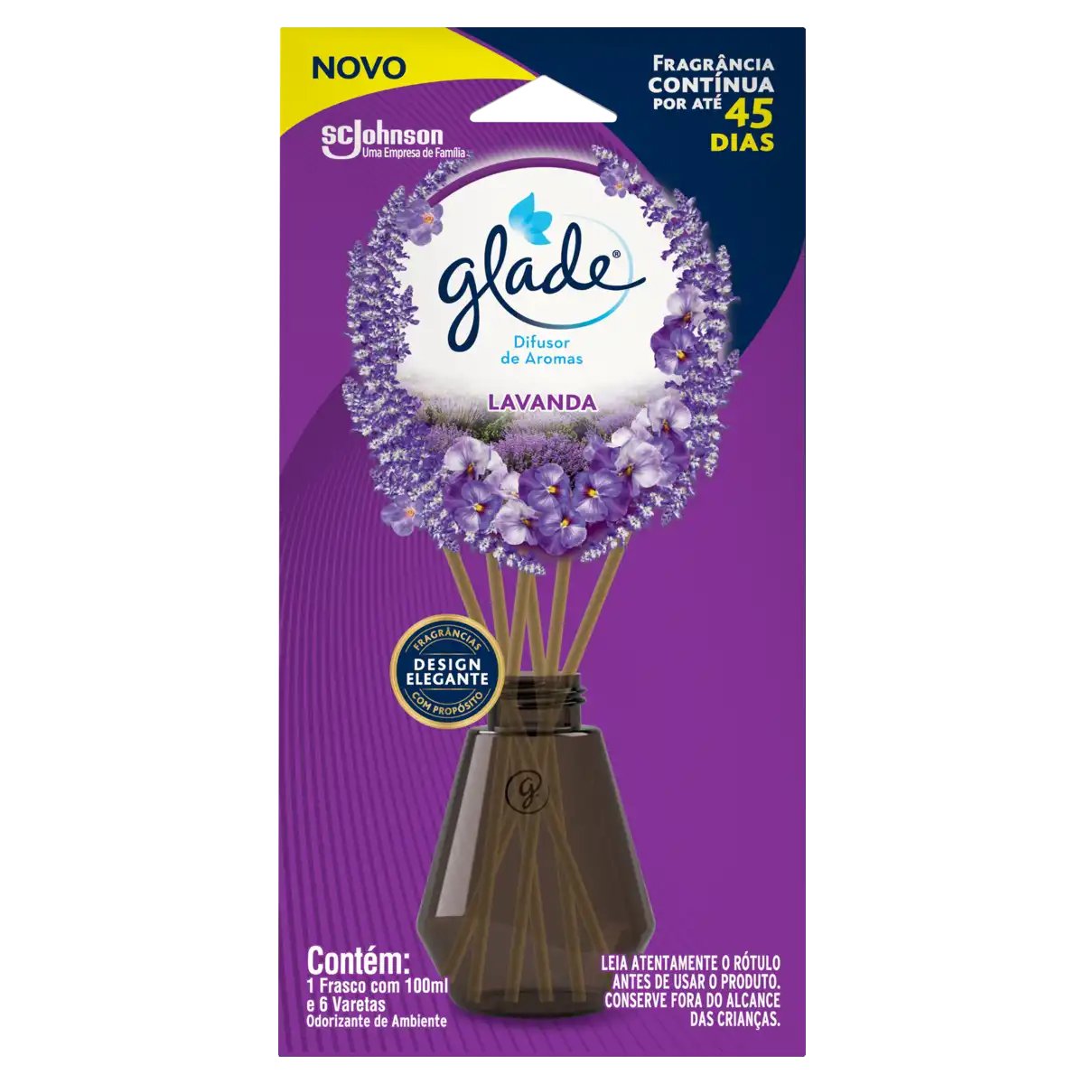 Difusor de Aromas Lavanda Glade Caixa 100ml