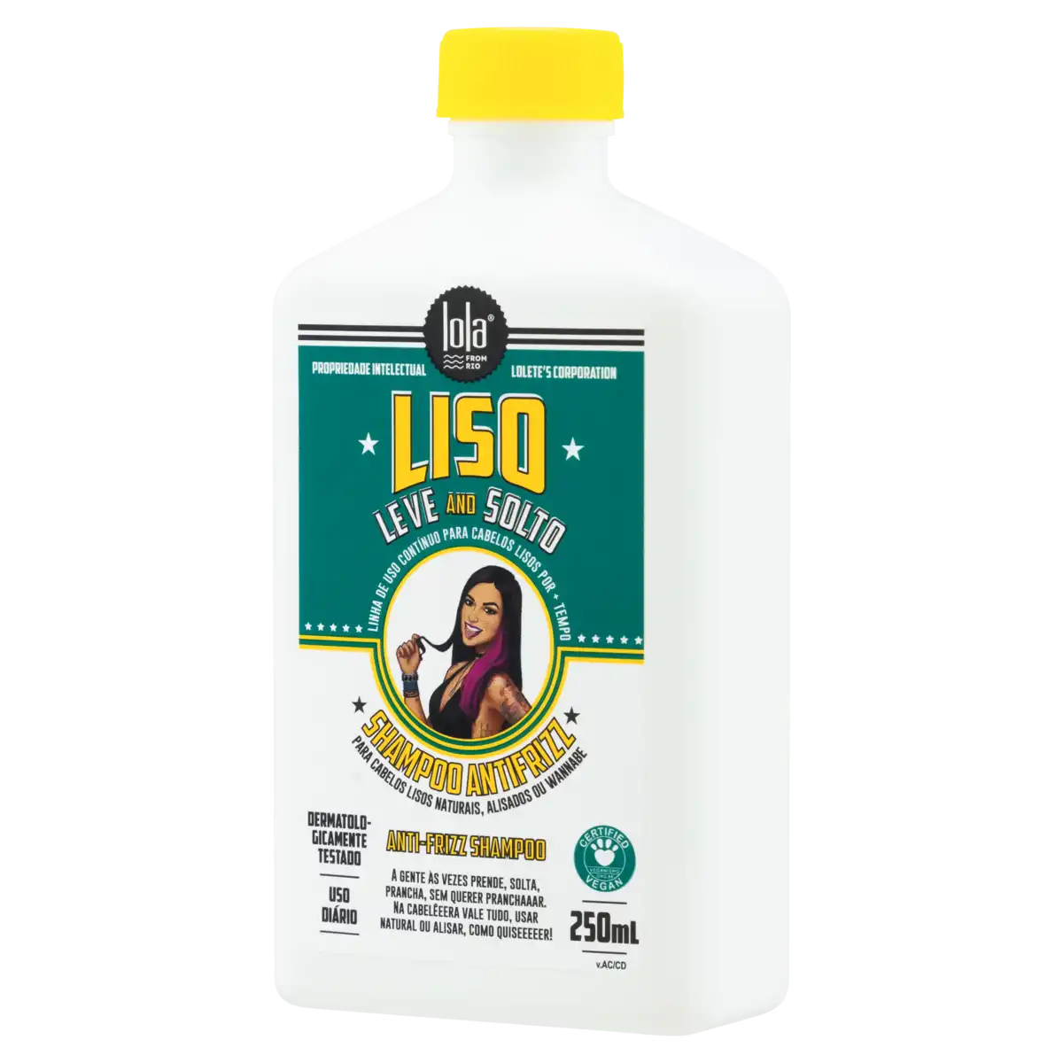 Shampoo Antifrizz Lola from Rio Liso, Leve and Solto Frasco 250ml