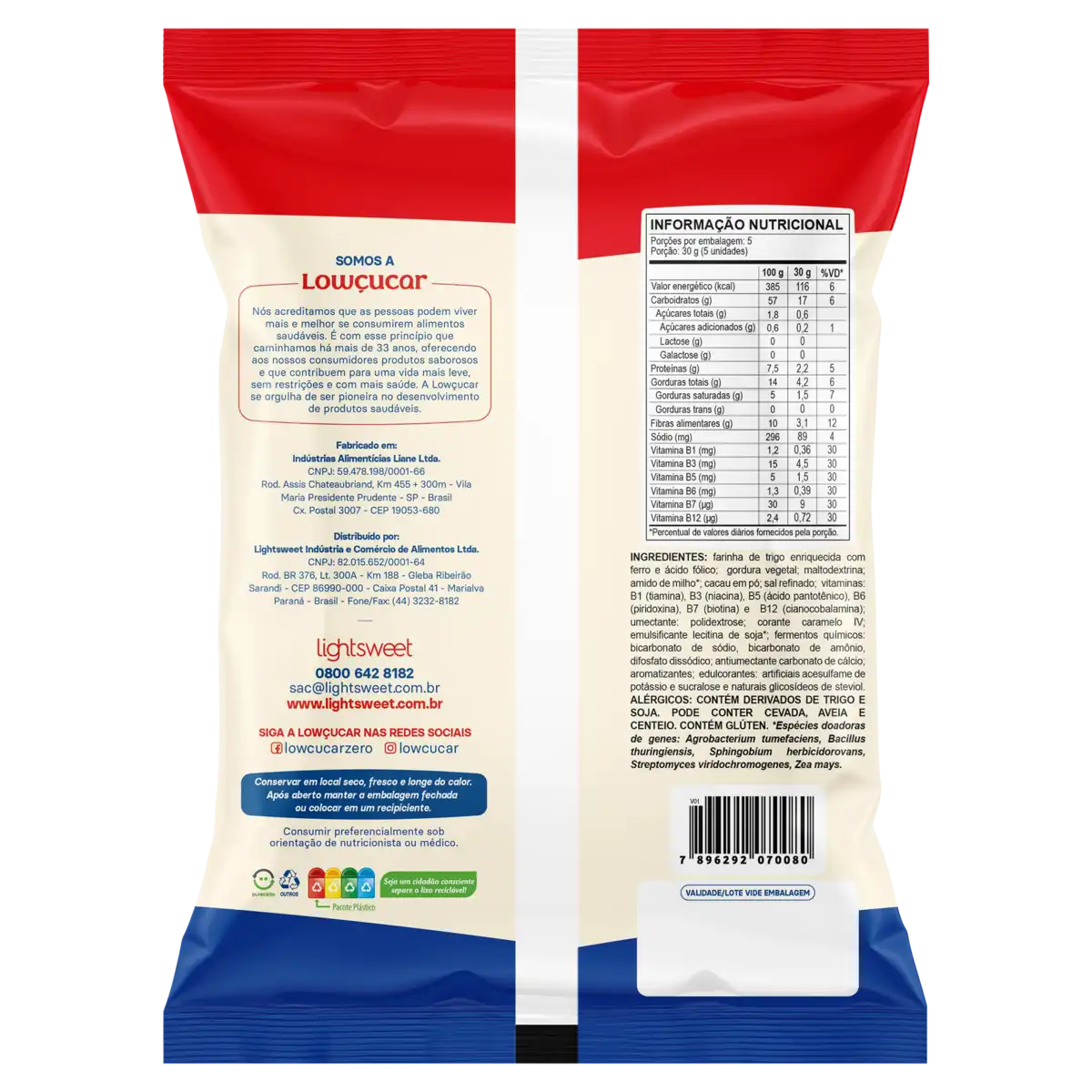 Biscoito Rosquinha Chocolate Diet Zero Lactose Lowçucar Pacote 150g