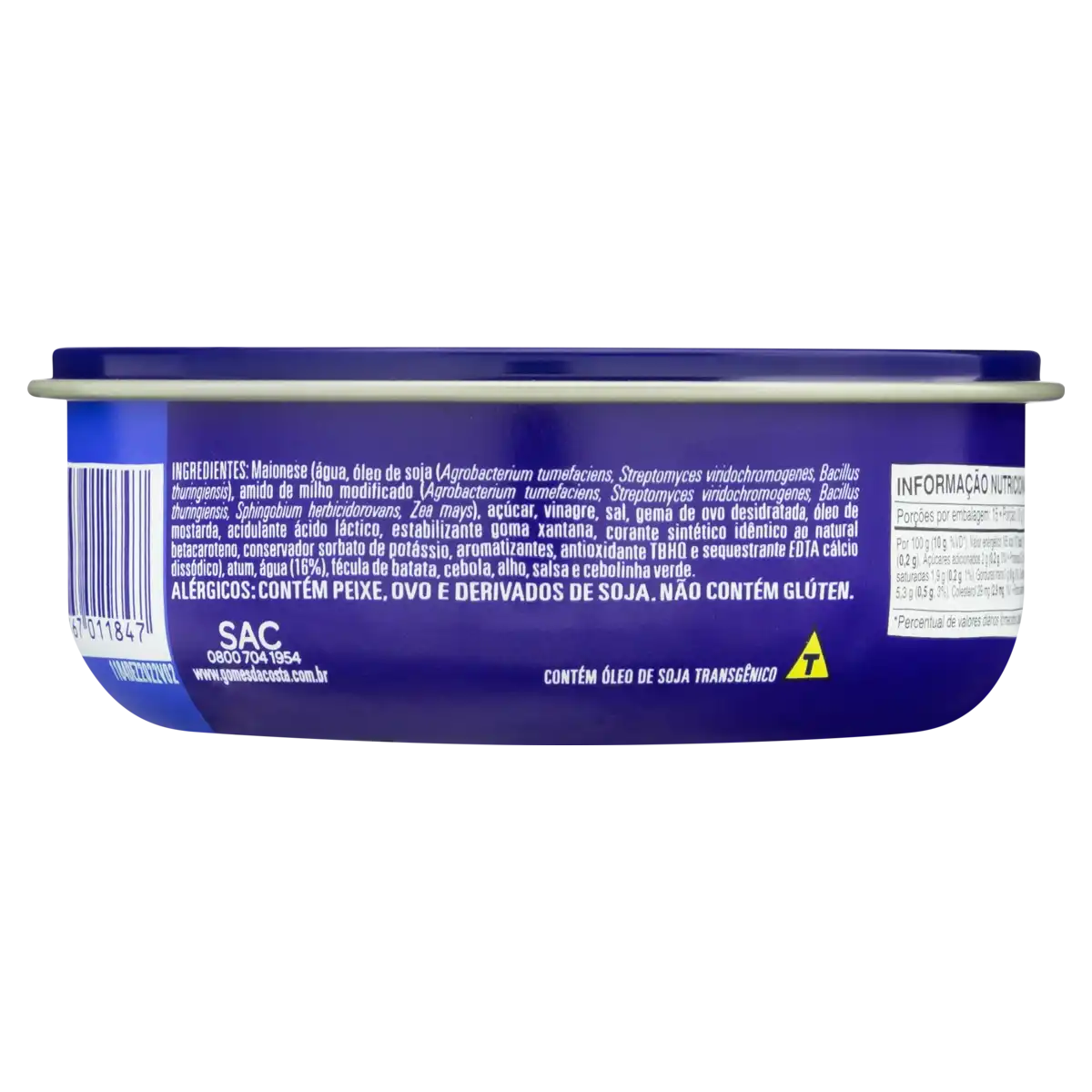 Patê de Atum Gomes da Costa Lata 150g