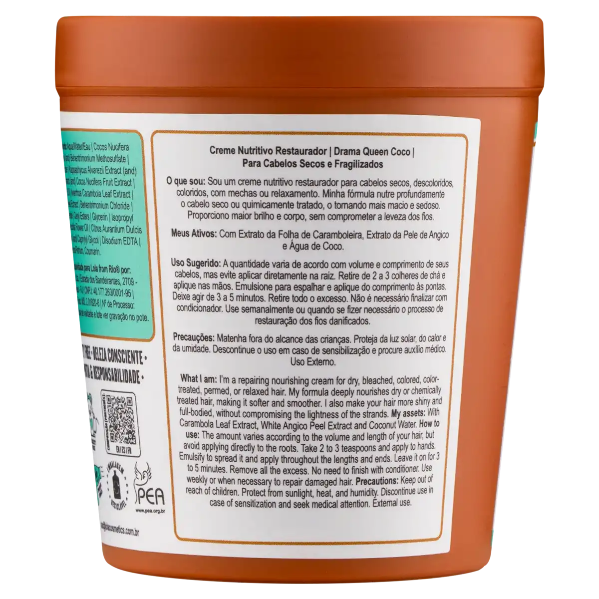 Tratamento Restaurador Coco Lola from Rio Drama Queen Pote 230g