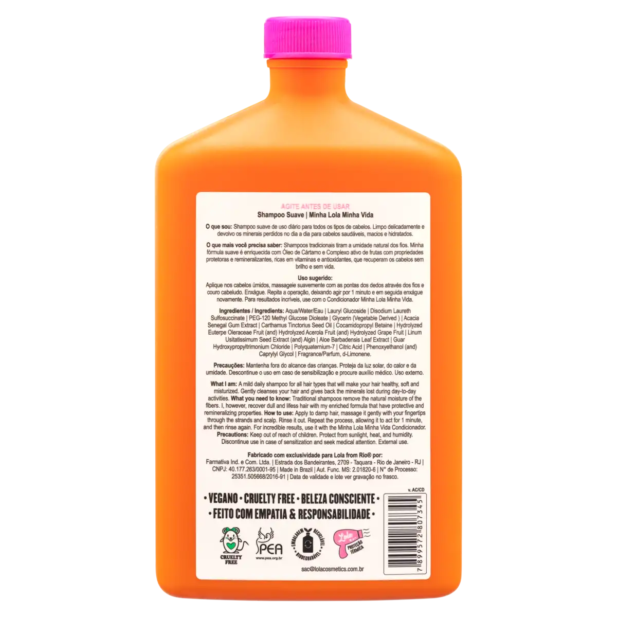 Shampoo Lola from Rio Minha Lola Minha Vida Frasco 500ml