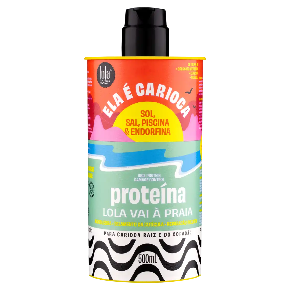 Proteína 3 em 1 Lola from Rio Ela é Carioca Lola Vai à Praia Frasco 500ml