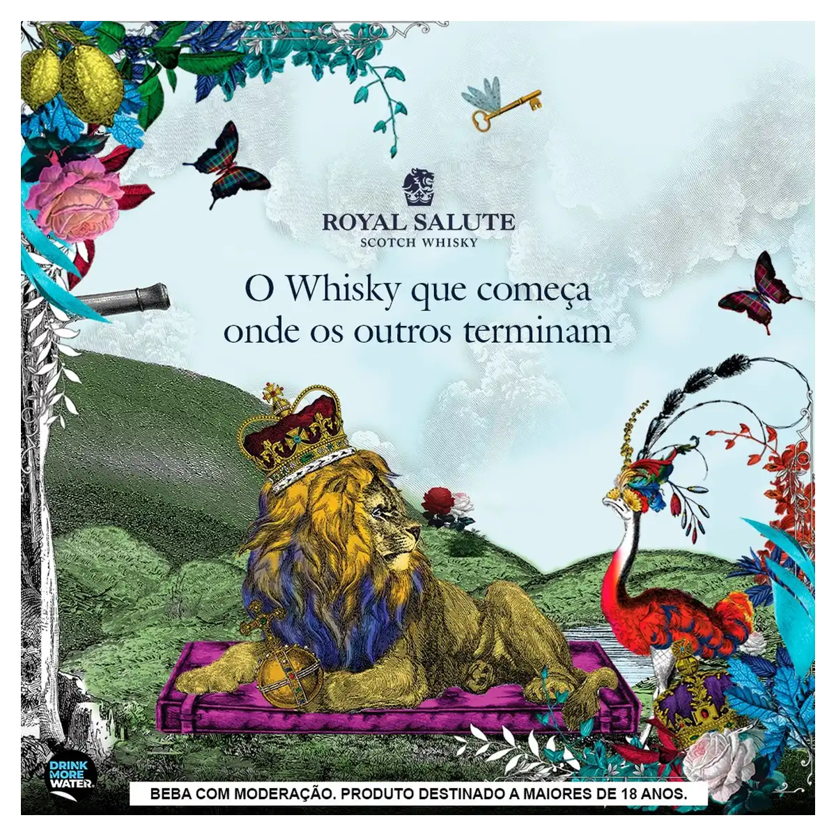Whisky Escocês Blended Royal Salute The Malts Blend Garrafa 700ml