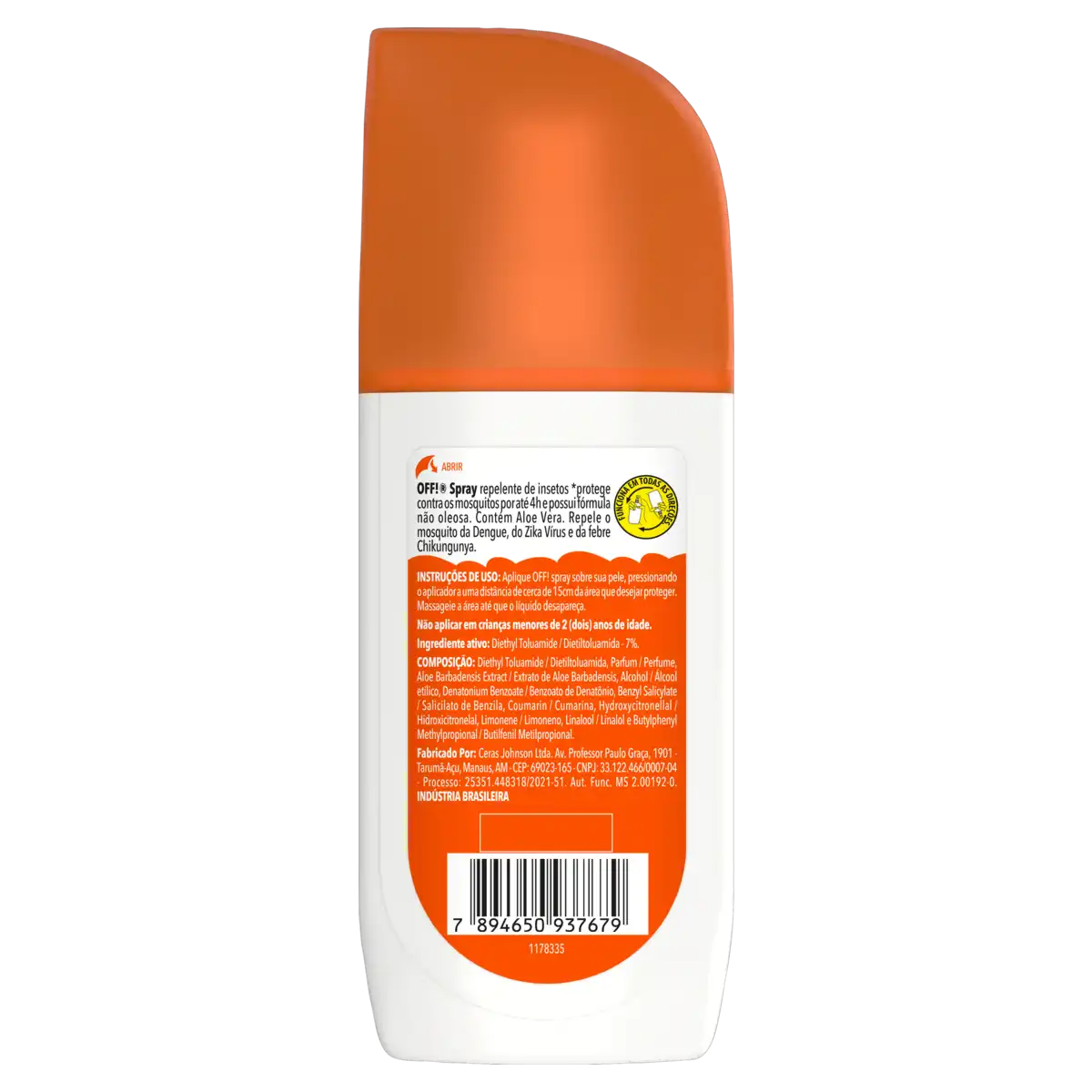 Repelente Off! Family Frasco 100ml Spray