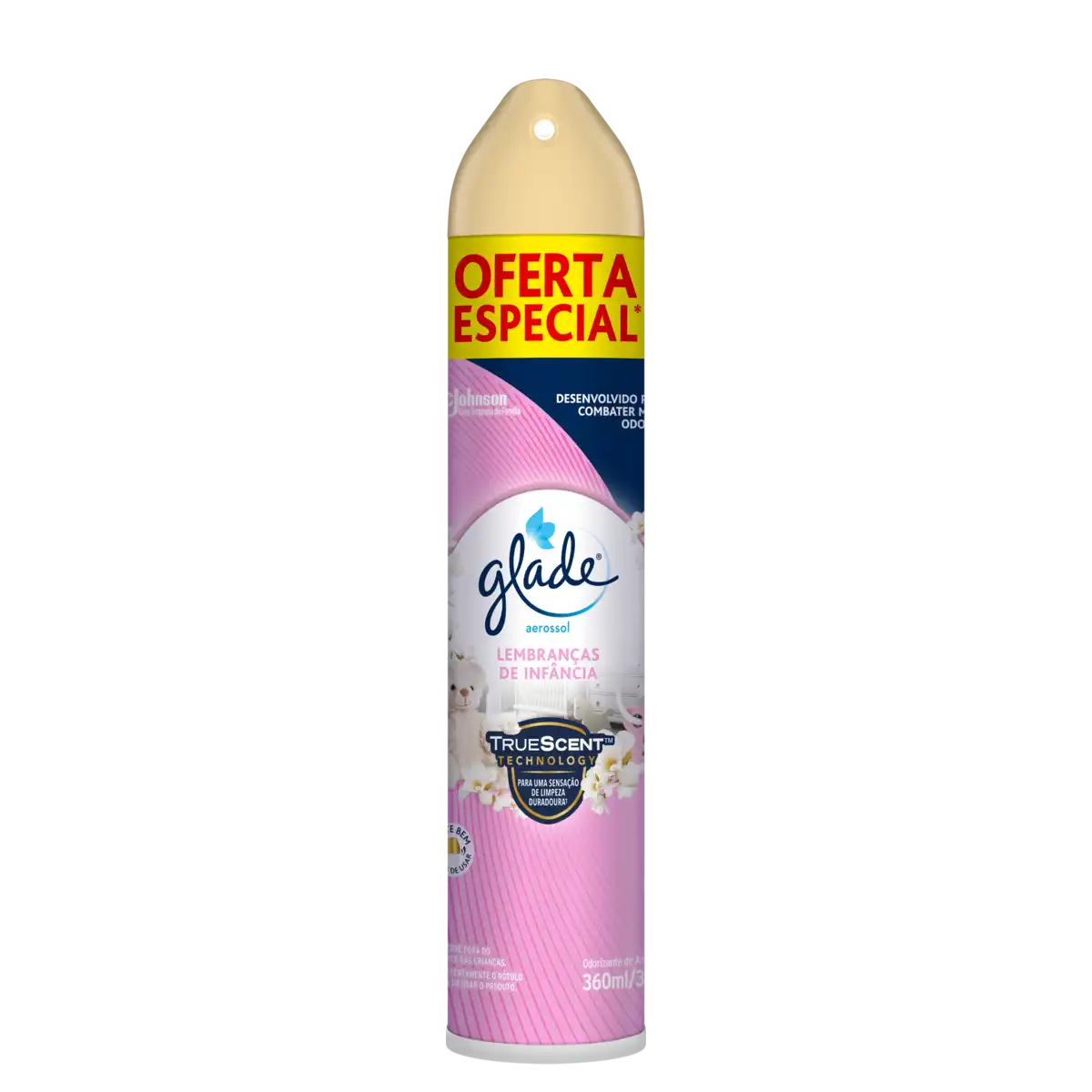 Odorizador de Ambiente Aerossol Lembranças de Infância Glade Frasco 360ml Spray