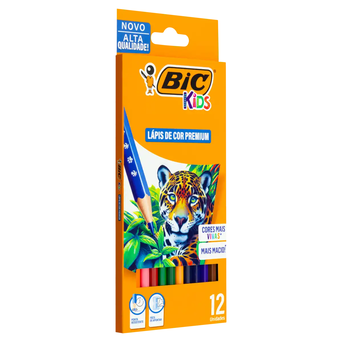 Lápis de Cor Bic Premium Kids 12 Unidades