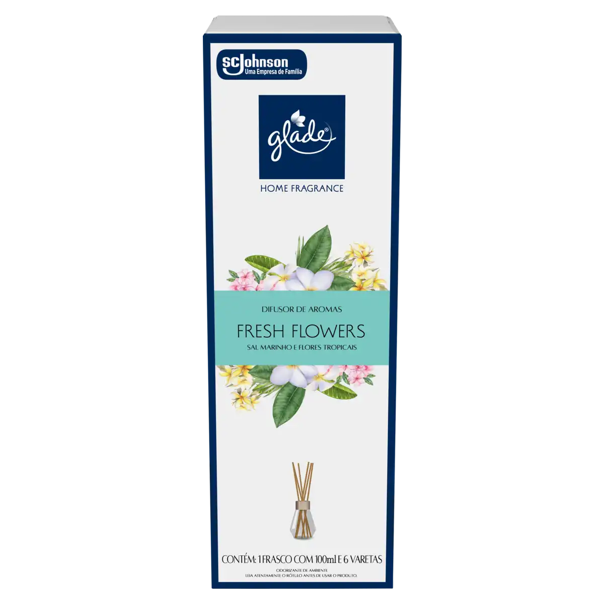 Difusor de Aromas Fresh Flowers Glade Home Fragrance Caixa 100ml